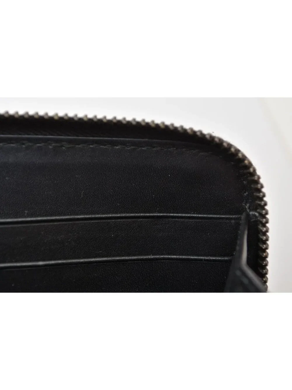Bottega Veneta Wallet Zip Around Intrecciato Black